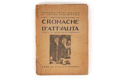 Cronache D'attualità. Anno V. Agosto-settembre-ottobre 1921.