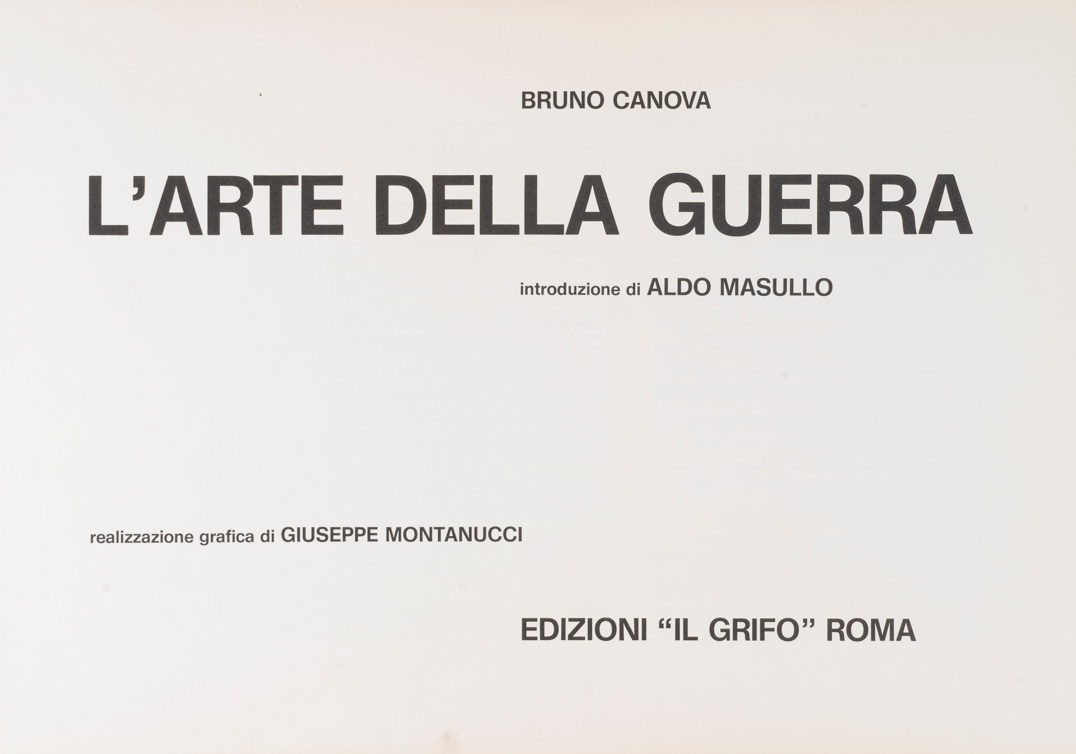 Bruno Canova - L'arte della Guerra