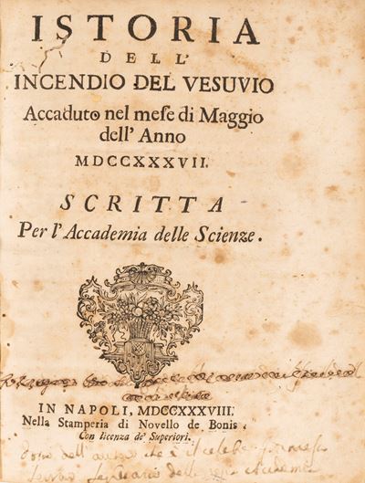 Istoria Dell'incendio del Vesuvio Accaduto nel Mese di Maggio Dell'anno 1737