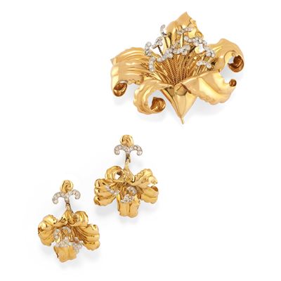 Demi-parure con Diamanti