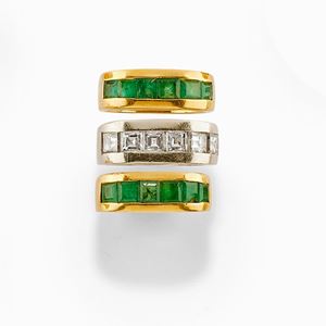Anello in oro bicolore 18K