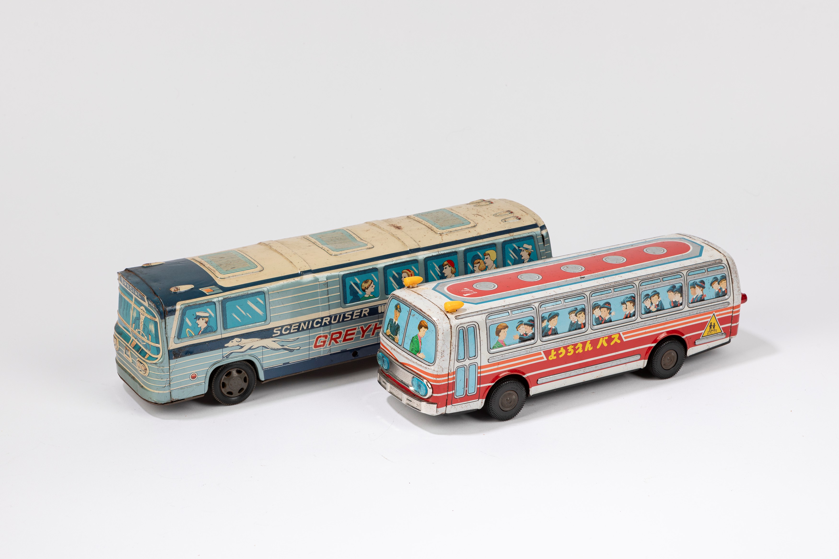 Two Japanese buses 1960-1970 | Vintage Toys | Finarte, casa d'aste