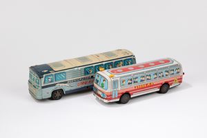 Two Japanese buses