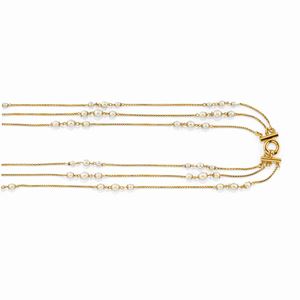 Collana in oro giallo 18K e perle coltivate