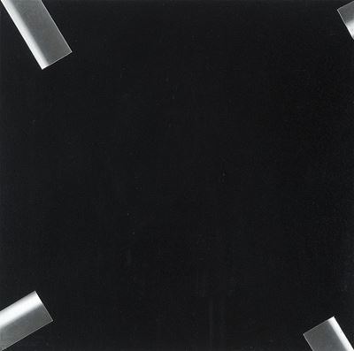 Senza titolo, alluminio su tavola di formica