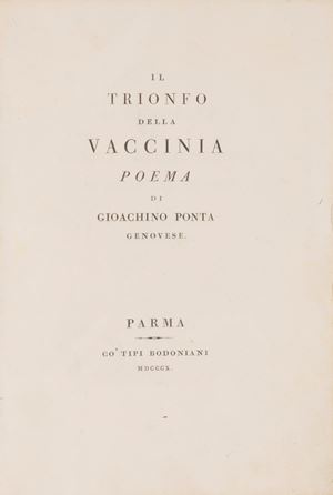 Il trionfo della Vaccinia poema di Gioachino Ponta genovese