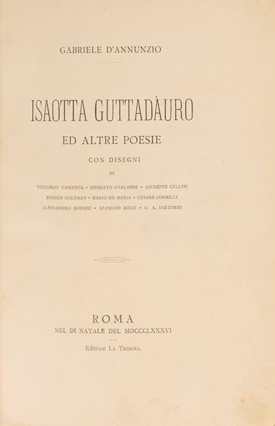Isaotta Guttadauro ed Altre Poesie