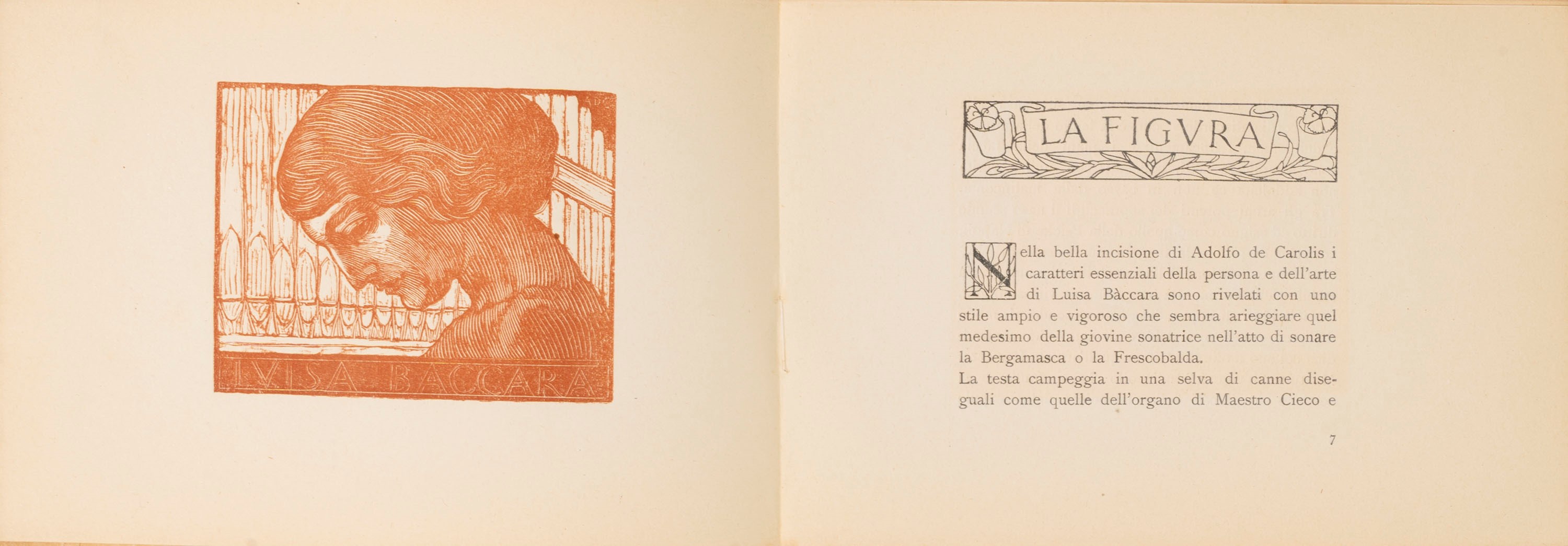 D'annunzio, Gabriele e De Carolis, Adolfo - Ritratto di Luisa Baccara