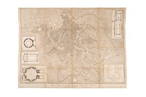 New map of modern Rome extracted from Nolli's large one