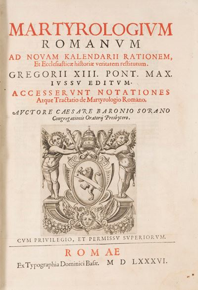 Martyrologium Romanum, Ad Nouam Kalendarij Rationem [...] Restitutum, Gregorii XIII. Pont. Max. I...