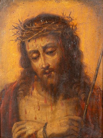 Ecce Homo, olio su tavola