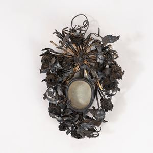 Cornice in filigrana d'argento, secolo XIX