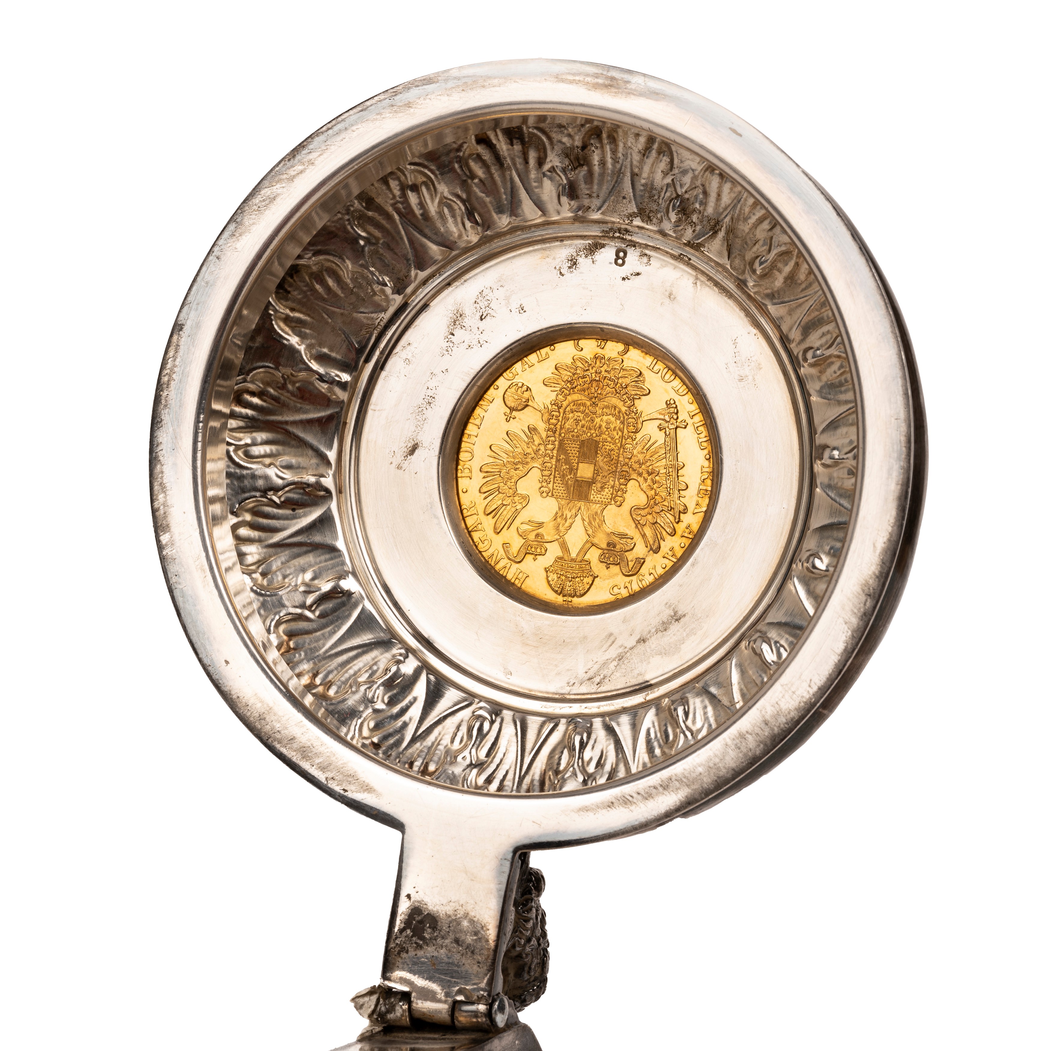 Boccale Tankard in Argento con Monete Incastonate