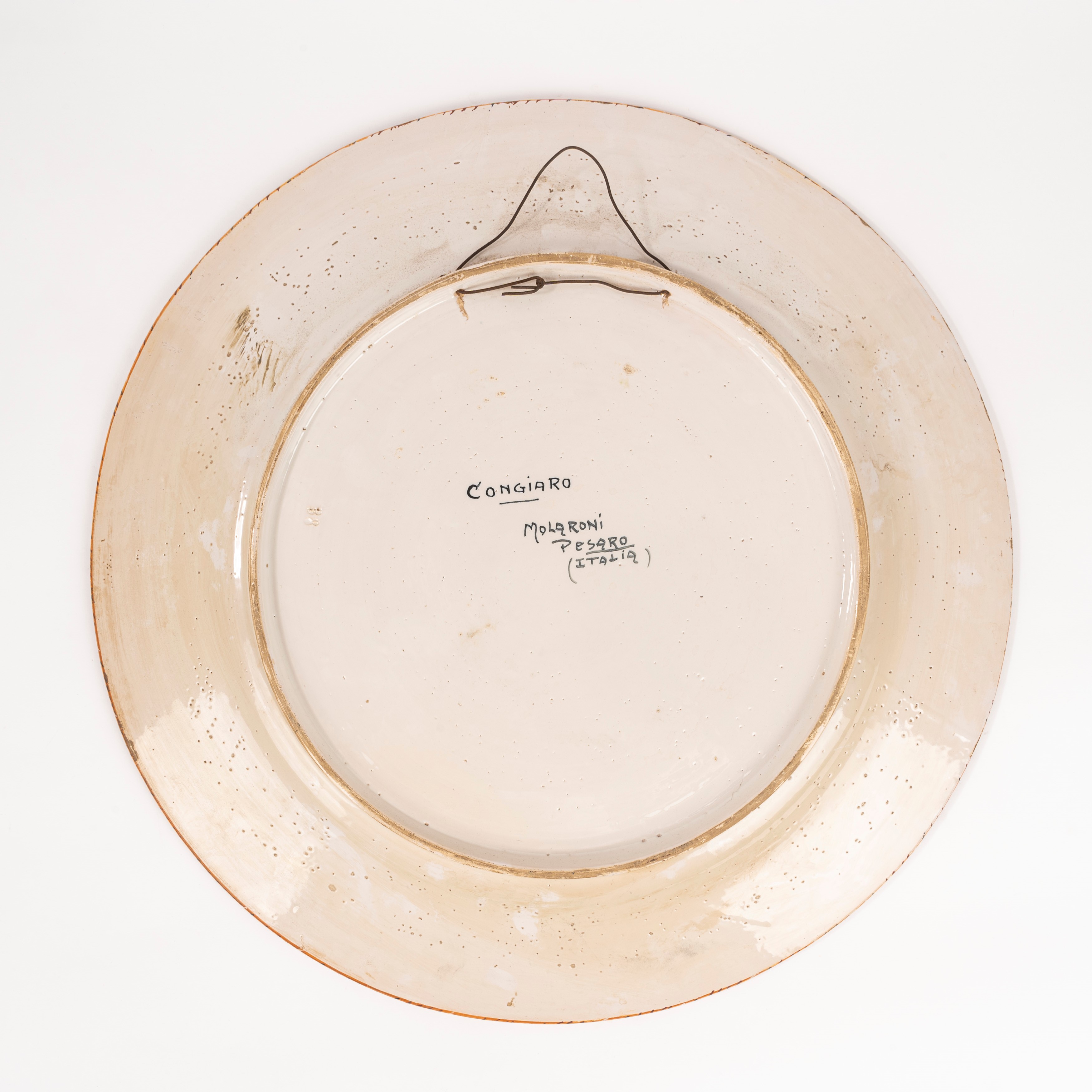 Molaroni Pesaro - Coppia di Piatti Istoriati in Maiolica, Secoli XIX-XX