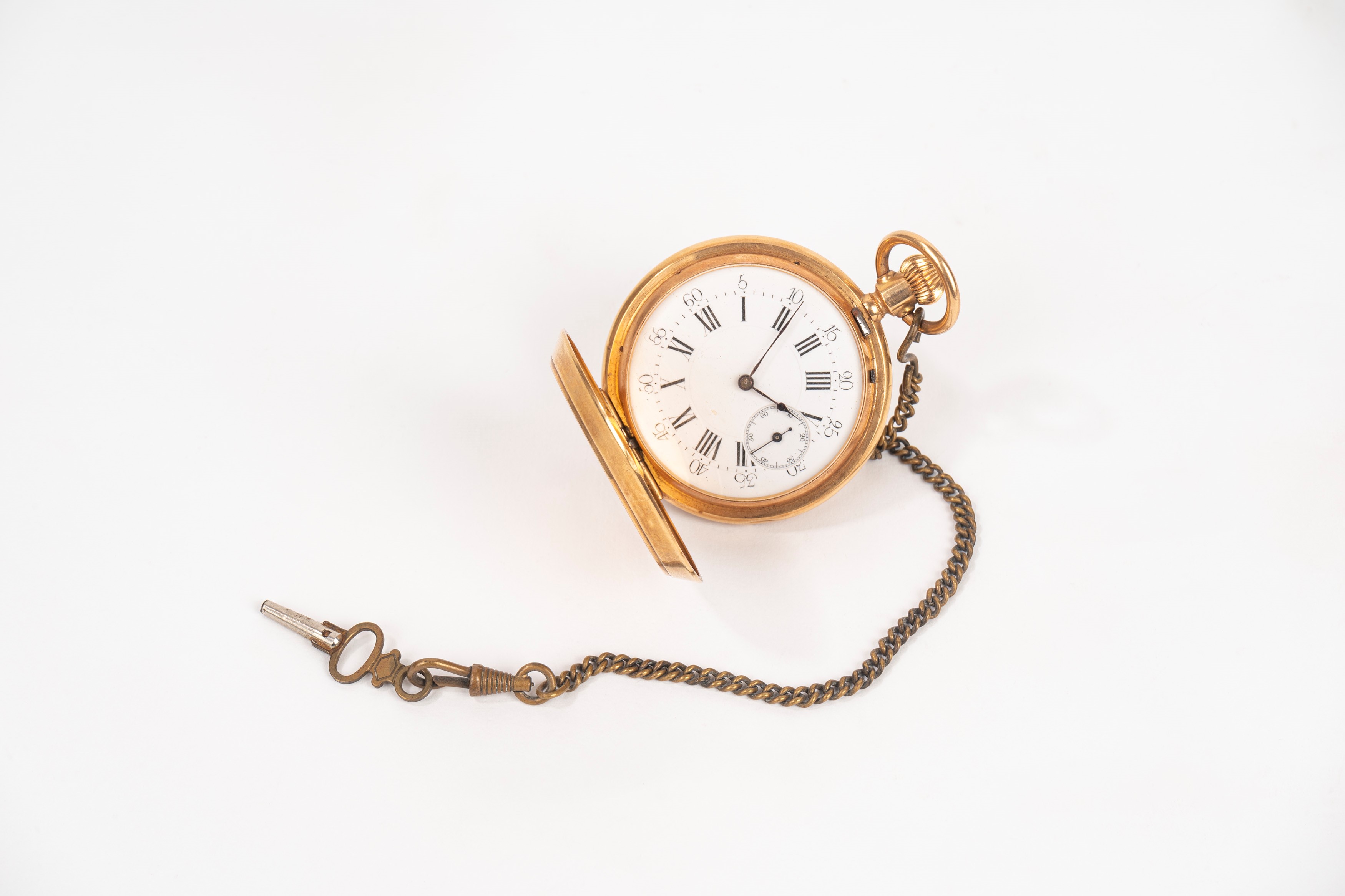 Orologio da Tasca in Oro 18k a Doppia Cassa, Inizi Secolo XX