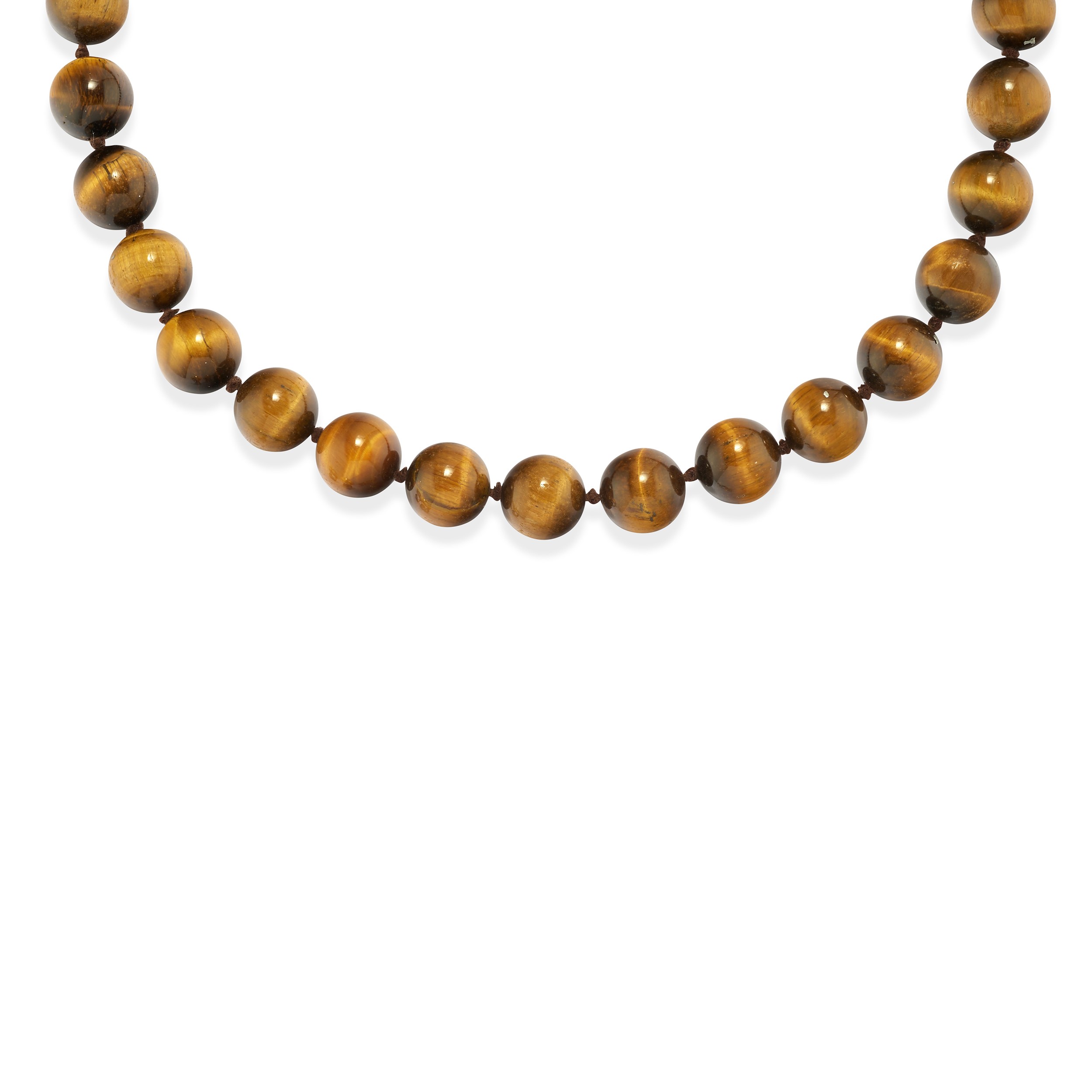 Demi-parure in oro giallo 18k con occhio di tigre