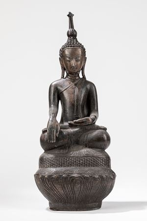 Buddha assiso in bronzo