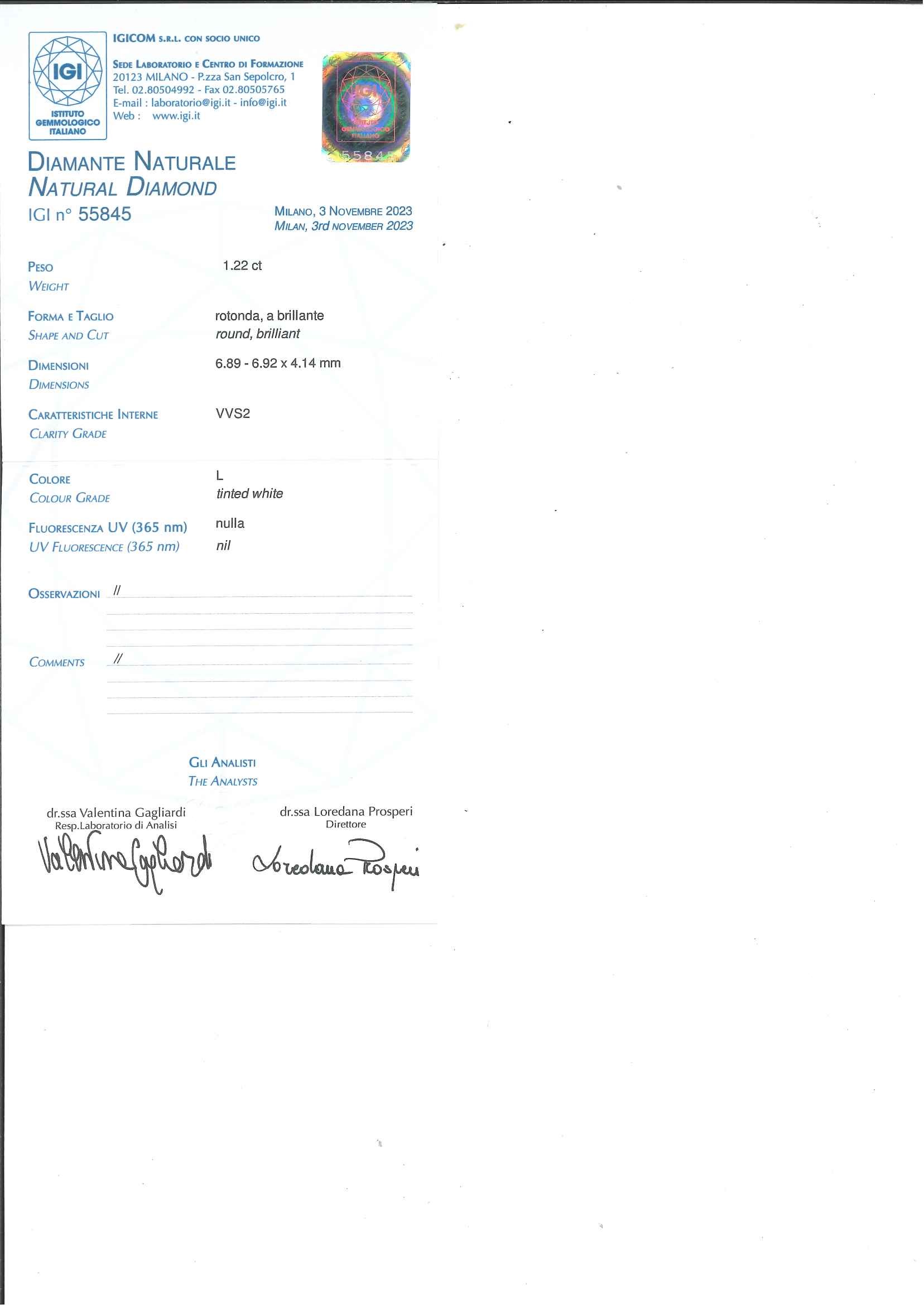 Diamante sigillato in blister