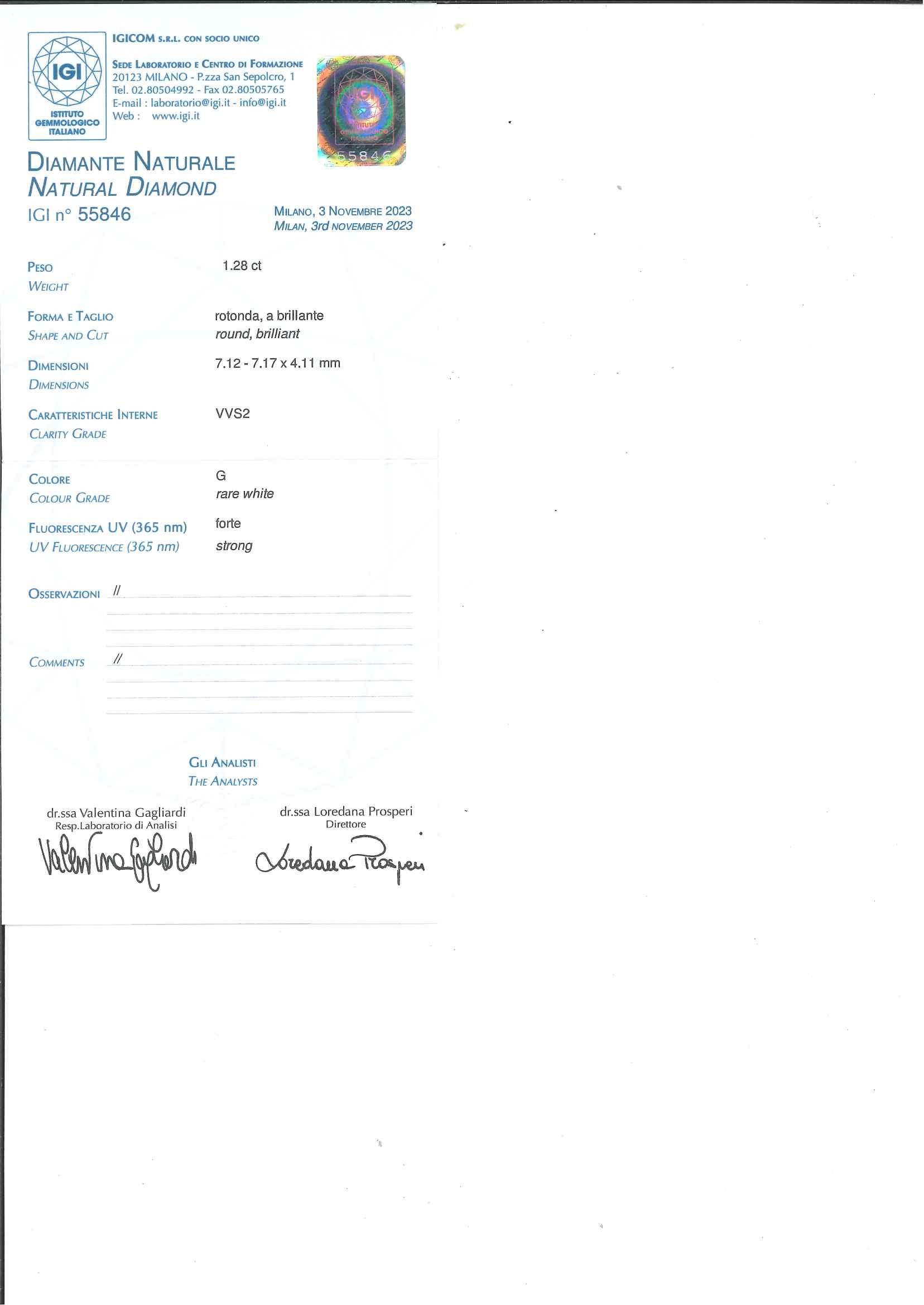 Diamante sigillato in blister