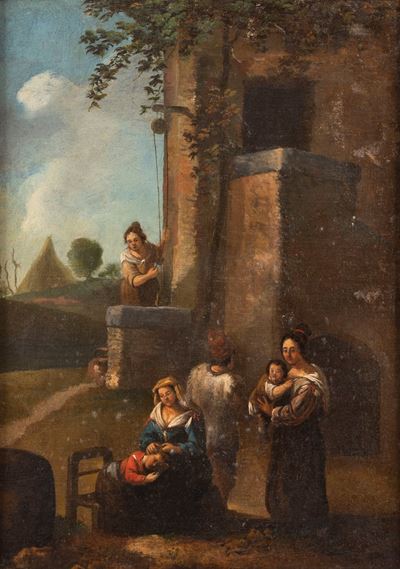 Contadini Presso un Pozzo
