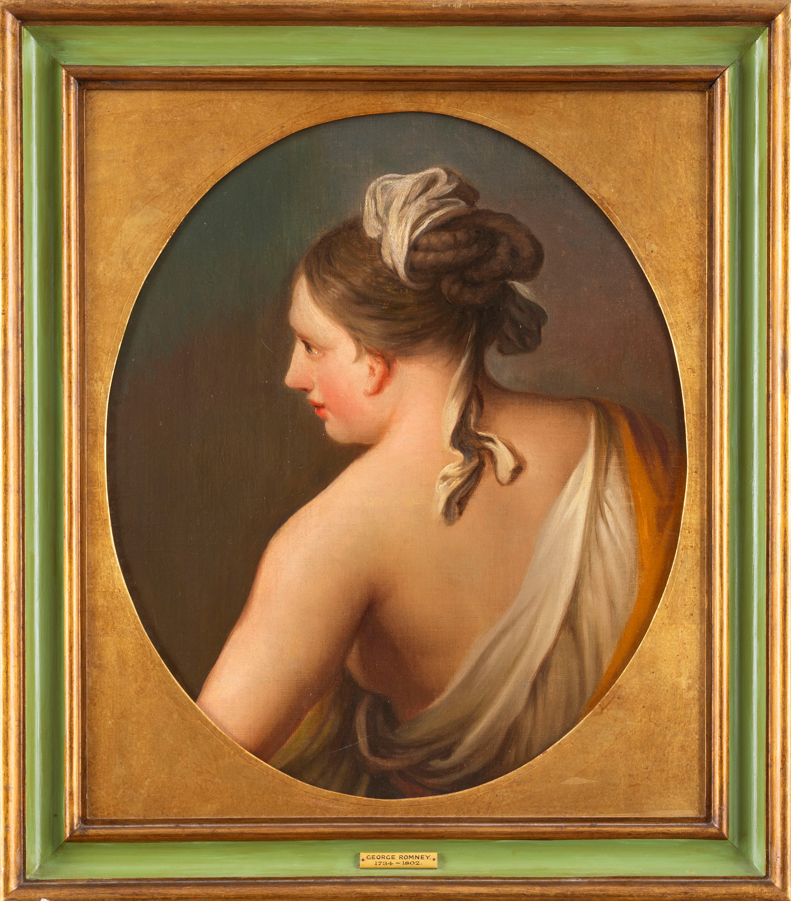 Scuola Inglese, Fine Secolo XVIII - Inizi Secolo XIX - Scuola inglese, Giovane donna di spalle, o...