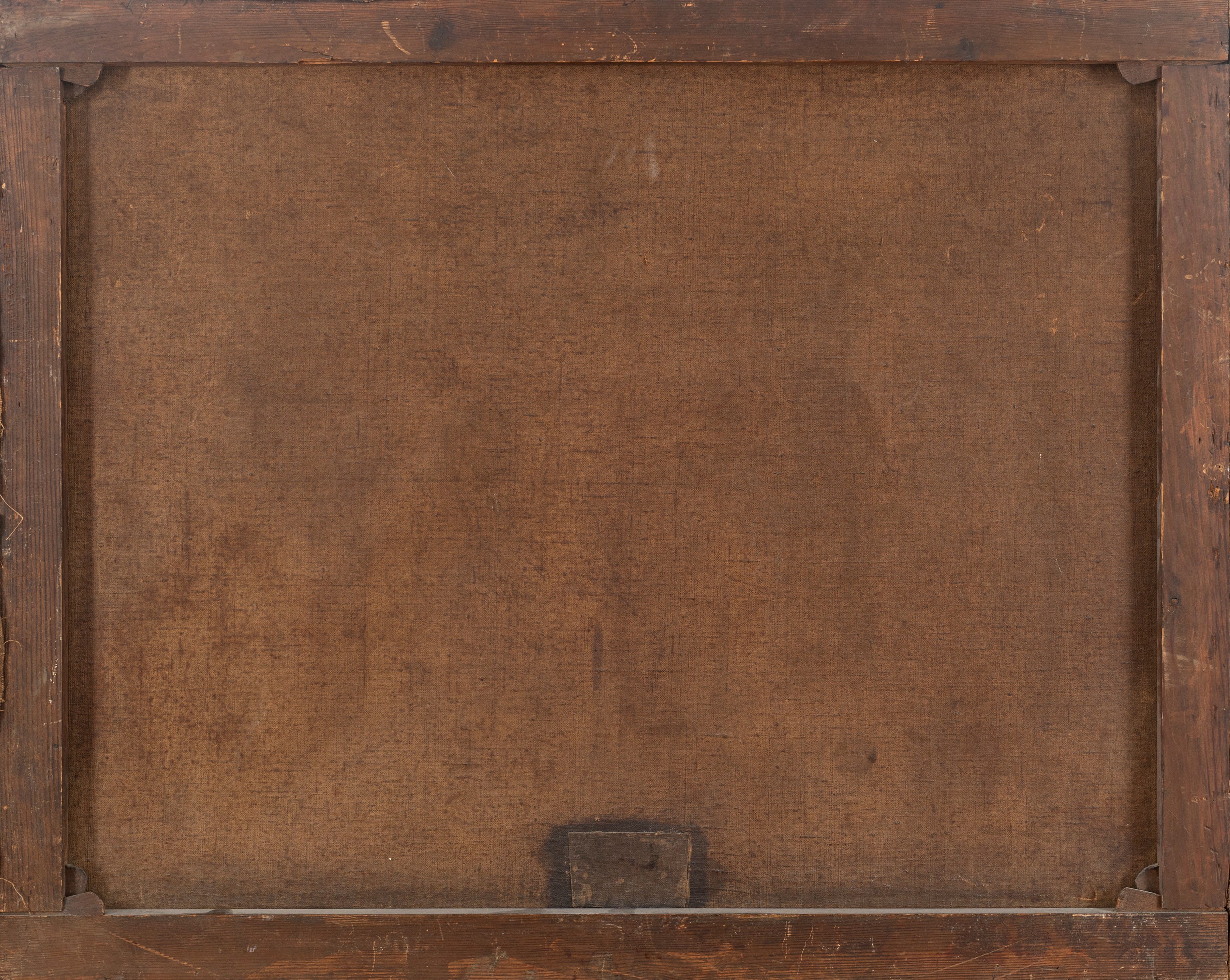 Veduta costiera con giovane donna e bambini presso un fontanile