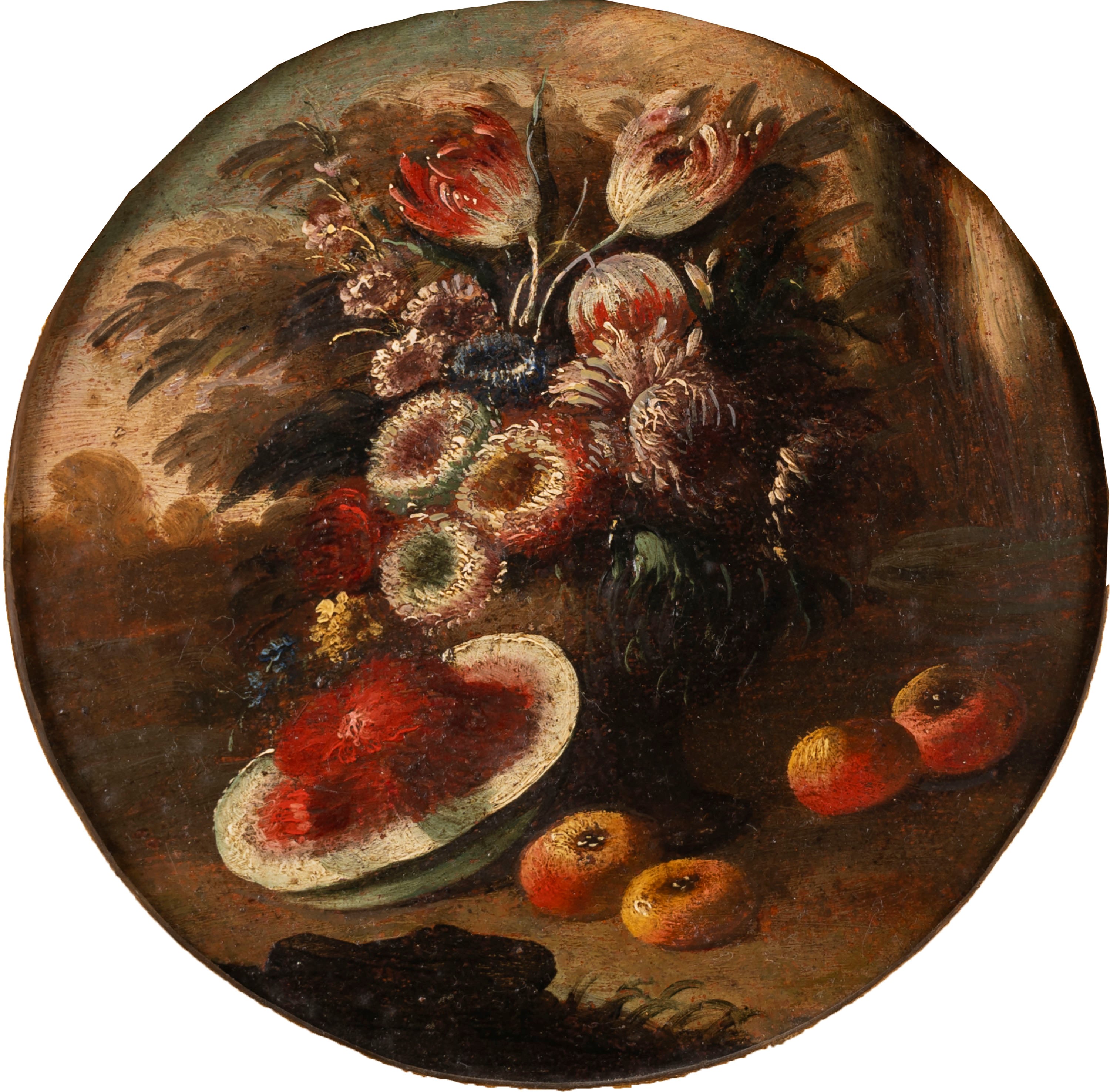 Maniera di Gaspare Lopez - Tre Nature Morte di Fiori e Frutti