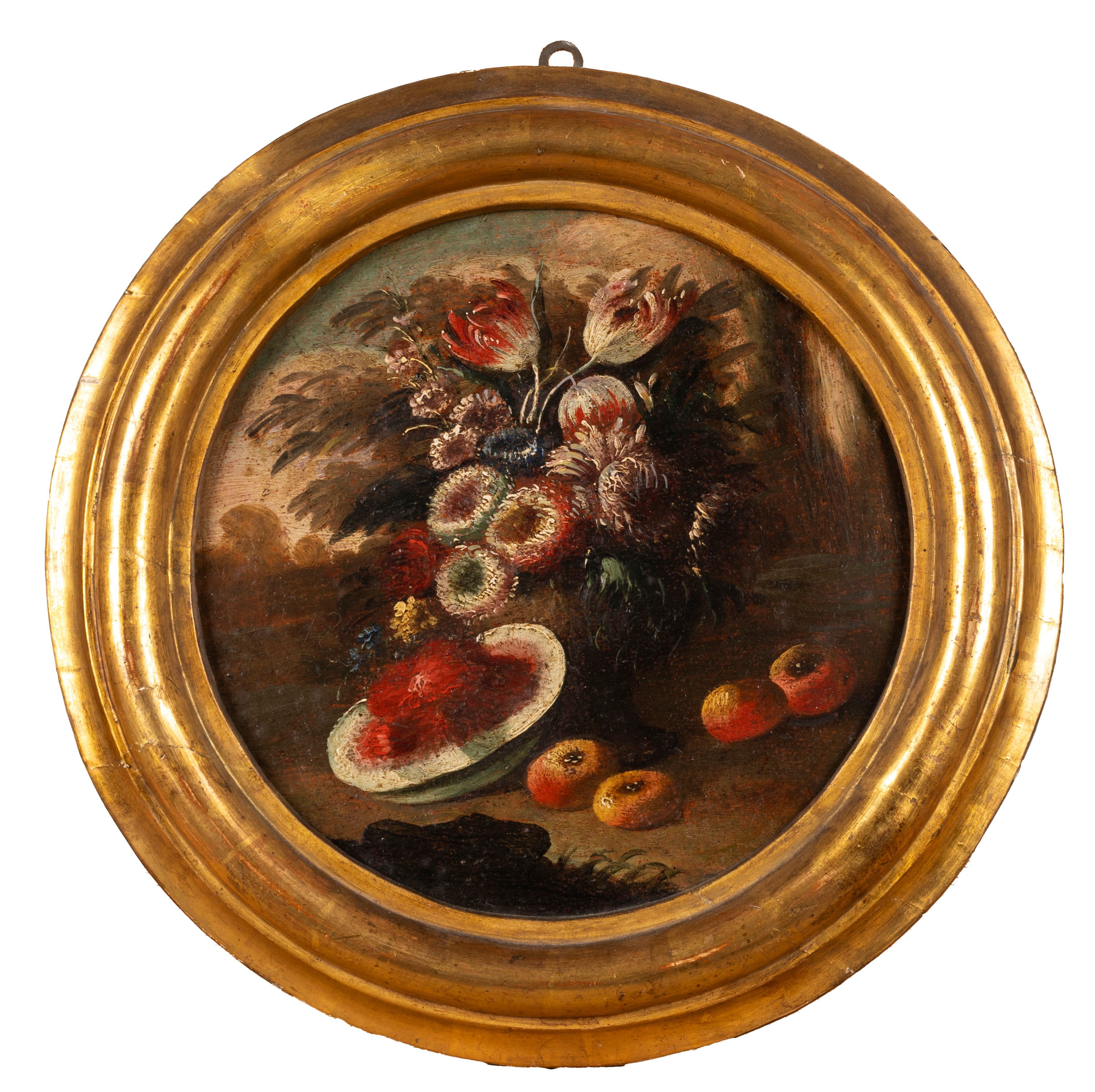 Maniera di Gaspare Lopez - Tre Nature Morte di Fiori e Frutti