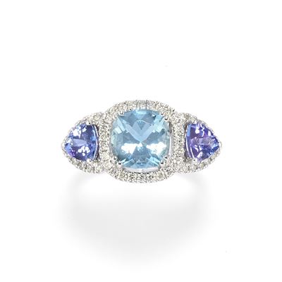 Anello con Pietre di Colore