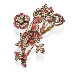 Ruby brooch