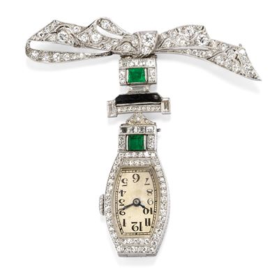 Spilla con Orologio