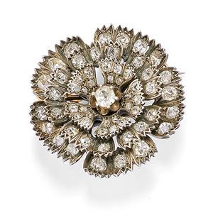 Diamond brooch