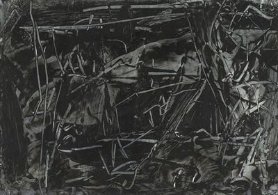 Partitura (B. 1/4), pittura su laminato, 1991