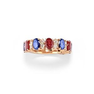  - Anello con pietre di colore