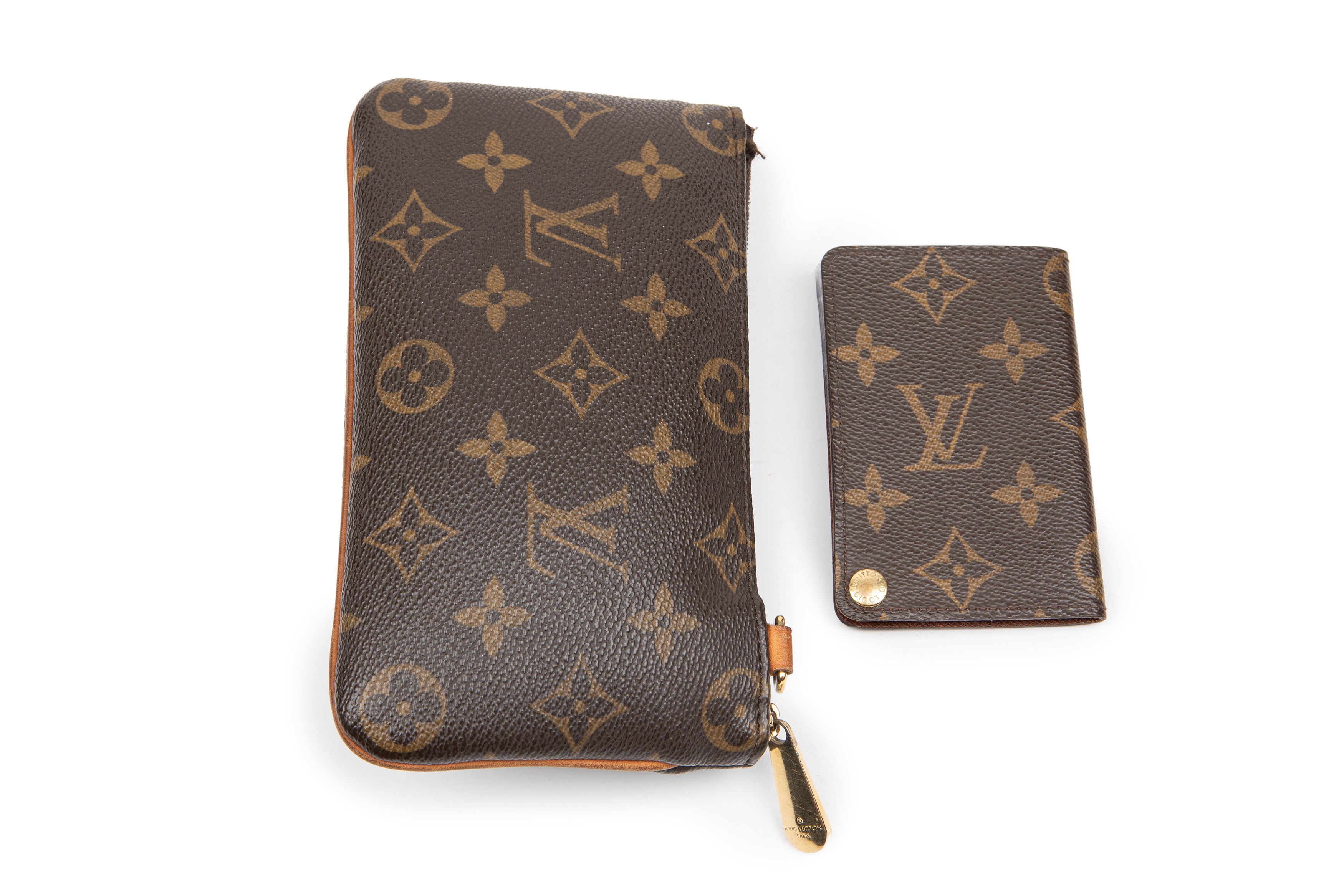 Louis Vuitton - Lotto Composto da un Portafogli e un Porta Carte