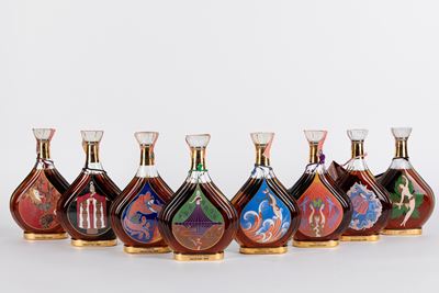 Selezione della Collezione Courvoisier, Set di 8 Bottiglie di Cognac