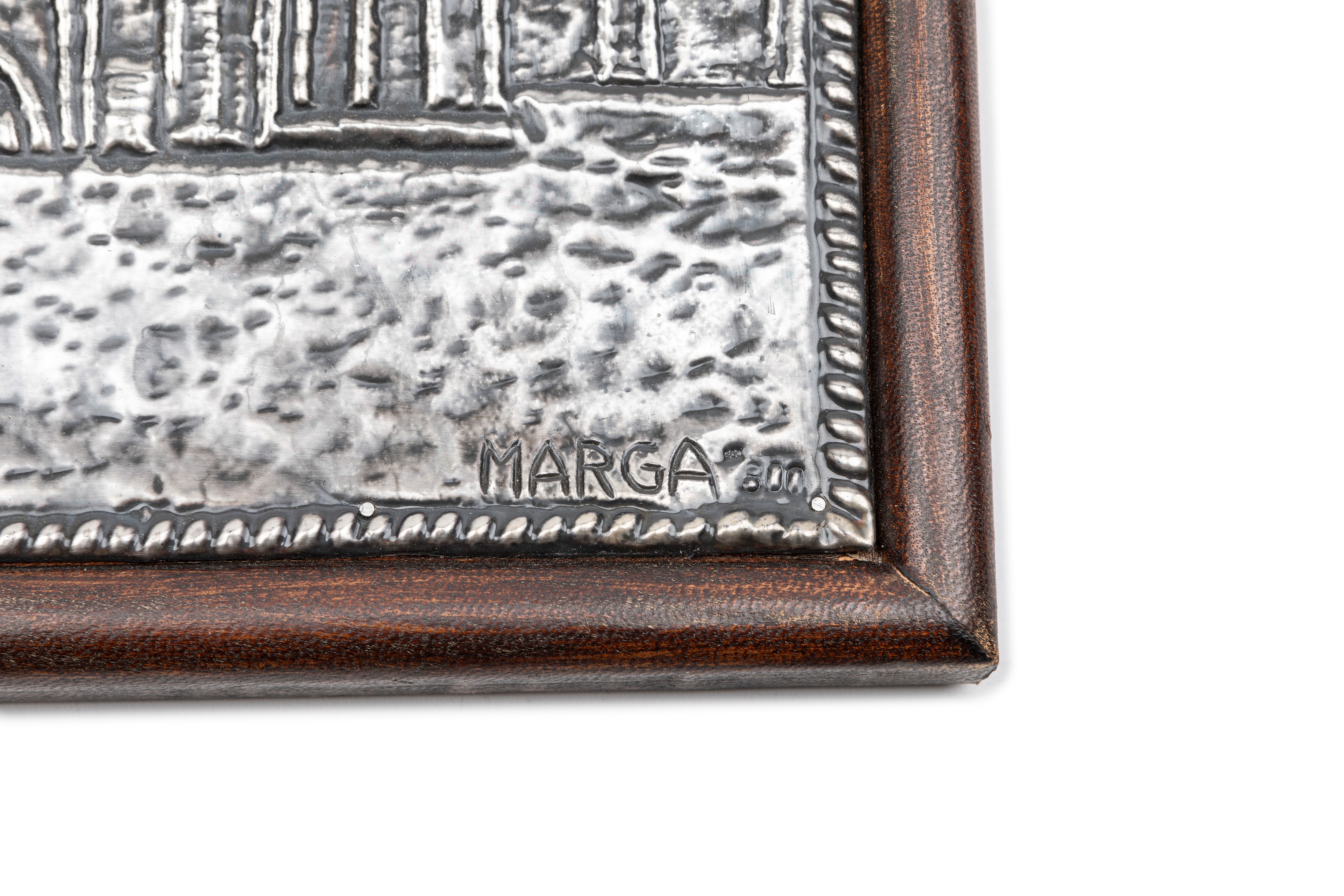 Marga, Quadro ad altorilievo in argento raffigurante la Cattedrale di Trani