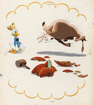Donald Duck and the Bull