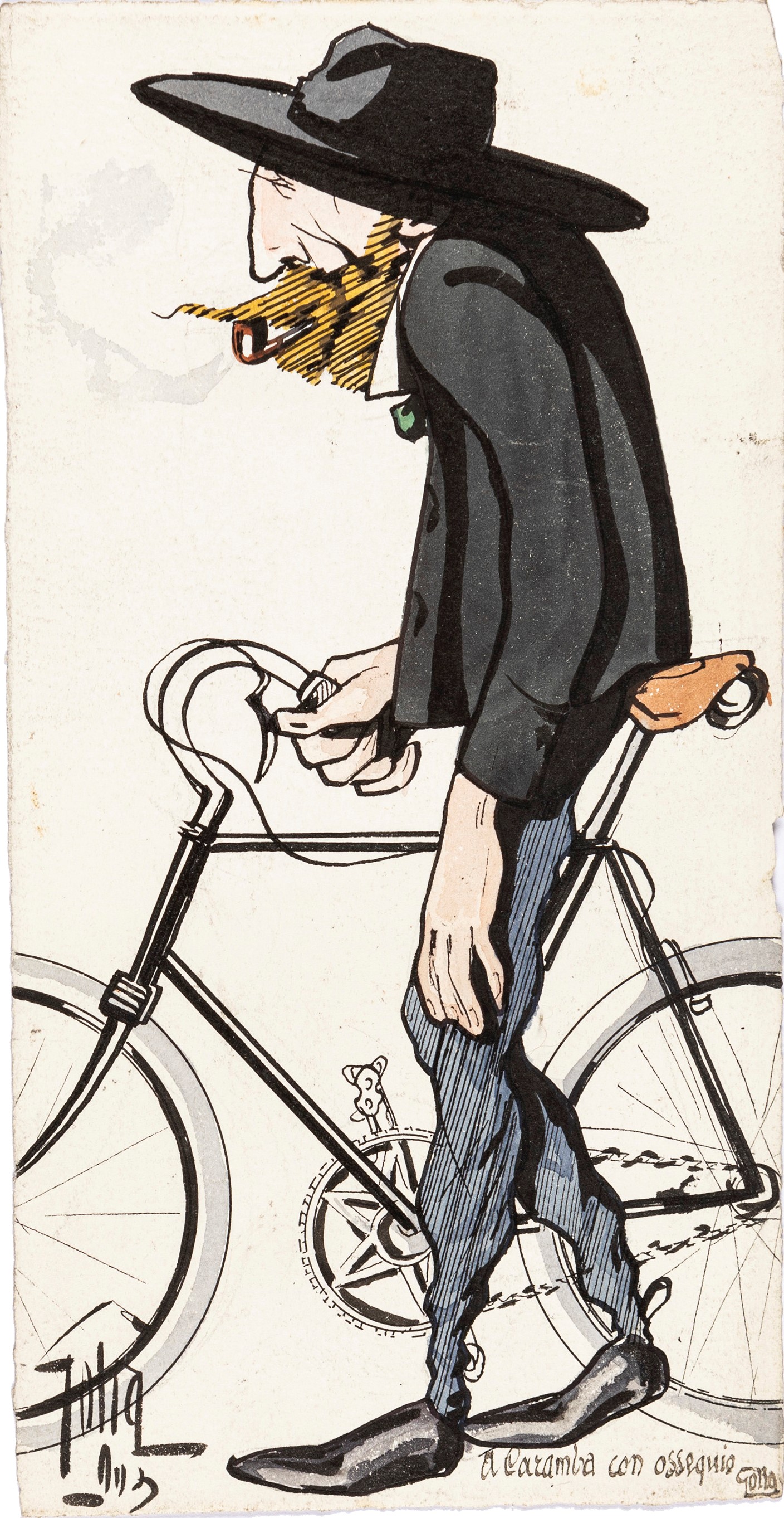 Golia (eugenio Colmo) - Caricatura di Caramba