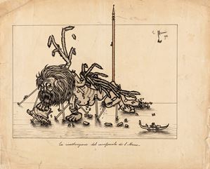 The reconstruction of the bell tower of San Marco