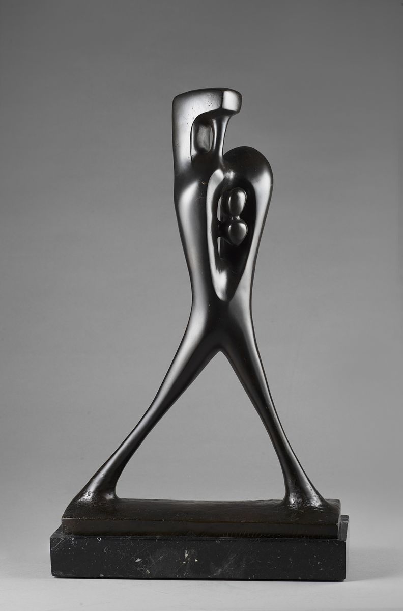 Augustin Cardenas - El caminante - La promenade, bronzo, cm 41x27,5x9