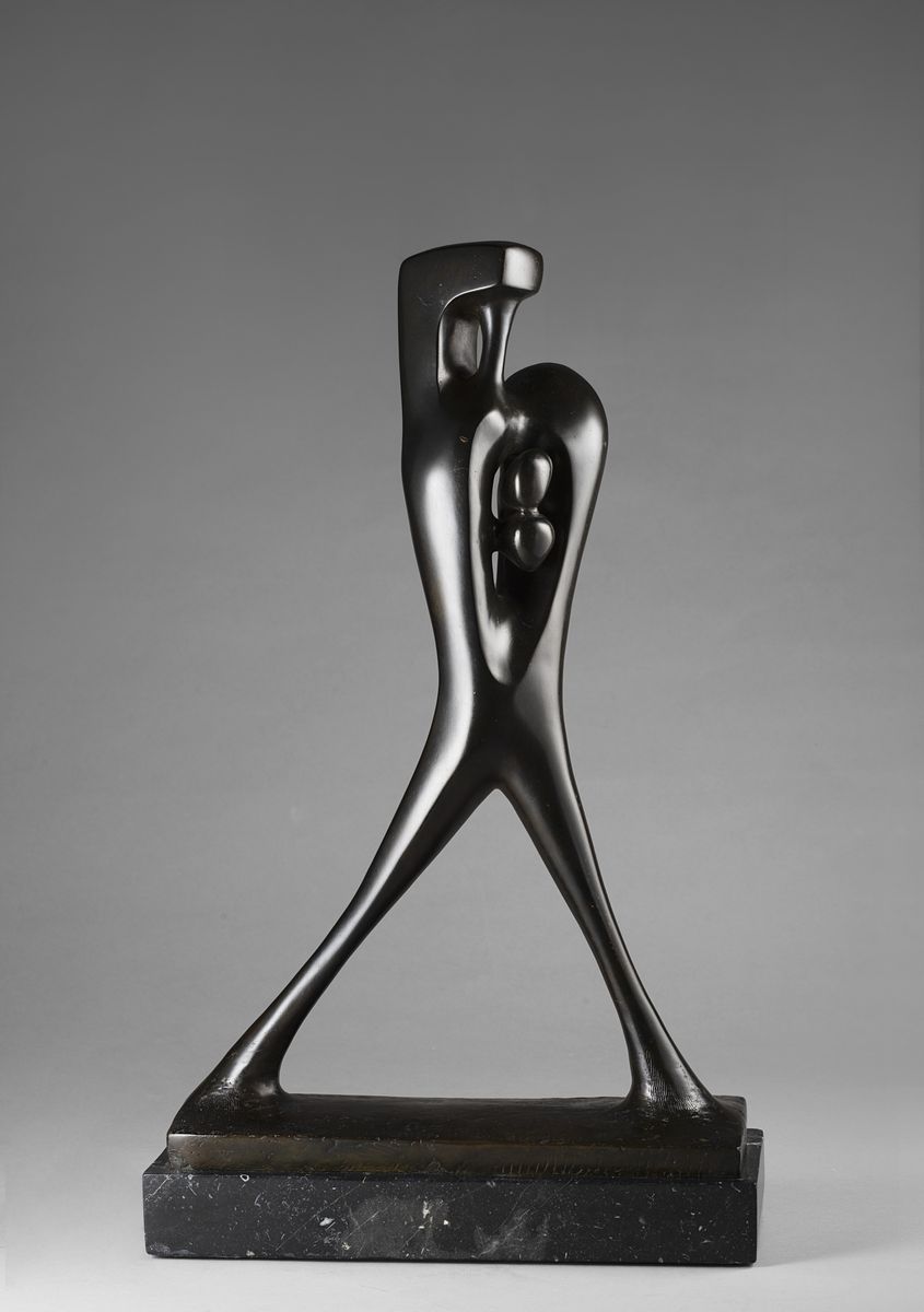 Augustin Cardenas - El caminante - La promenade, bronzo, cm 41x27,5x9