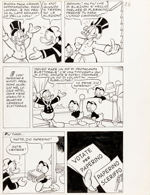 Paperino sceriffo in scatola