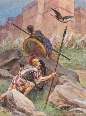 The Iliad - Diomedes and Ulysses explore the enemy camp