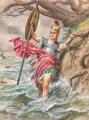 The Iliad - Fight of the Pelide against the Scamander