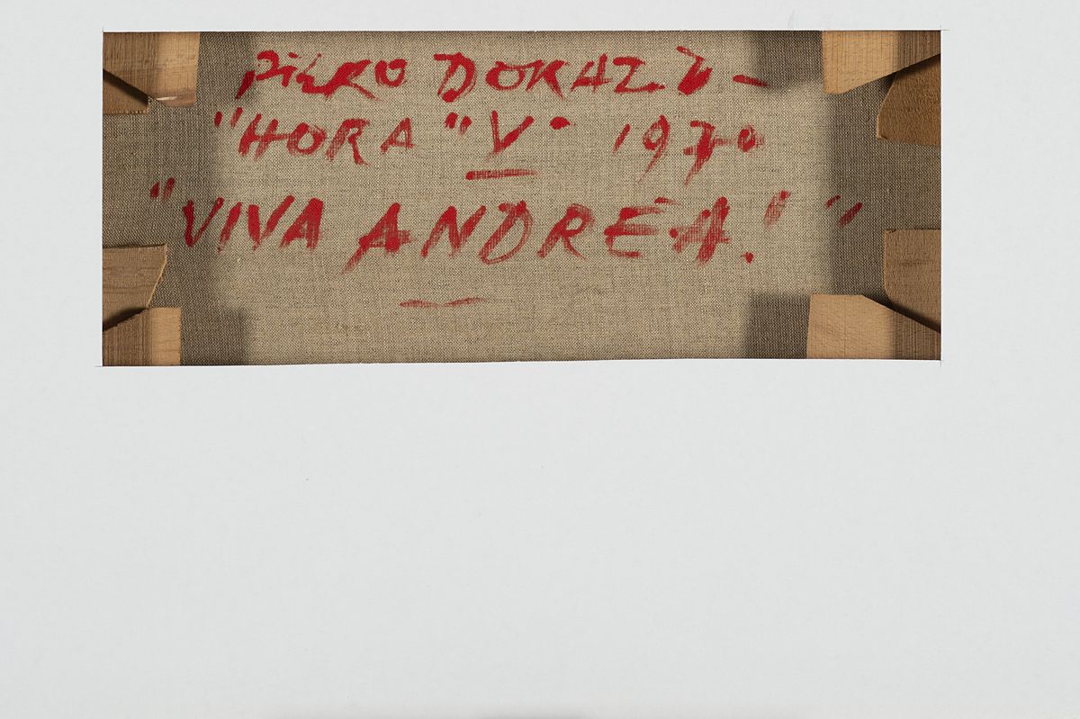 Piero Dorazio - Ora V, olio su tela, 1970