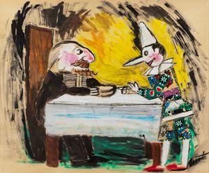 Pinocchio e Geppetto