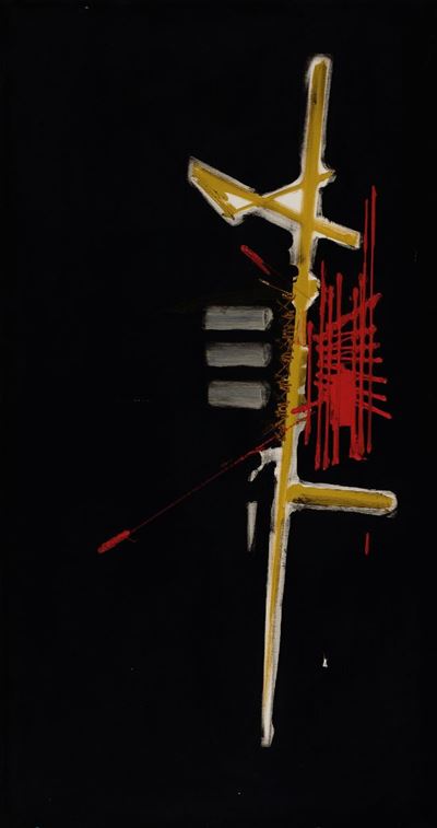 Touzay, olio su tela, 162x89 cm, 1967