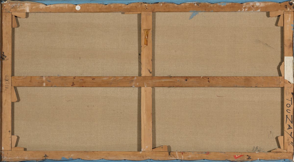 Georges Mathieu - Touzay, olio su tela, 162x89 cm, 1967