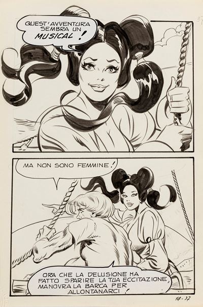 Biancaneve - Senza Bernarda, matita e china su cartoncino